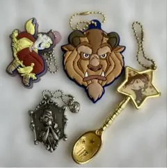 美女と野獣　ベル　チップ　ディズニープリンセス キーホルダーセット
