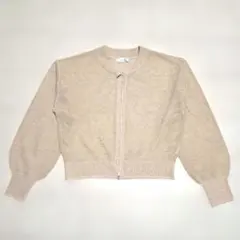 ラメ入りメッシュカーディガン ダブルジッパー Lサイズのサムネイル