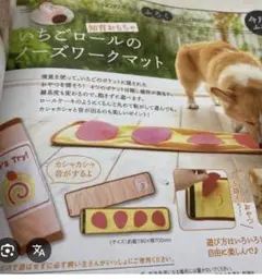 【いぬのきもち】ふろく　いちごロールのノーズワークマット 知育おもちゃのサムネイル