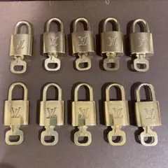 L00123 ルイヴィトン　パドロック　10セット　カデナ　南京錠　鍵