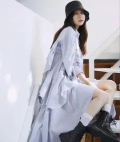 【SNIDEL】ボリュームイレヘムワンピース