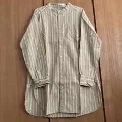 Pallas Palace ストライプ バンドカラーシャツのサムネイル