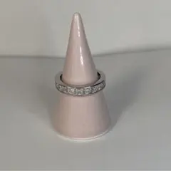 【高品質】モアサナイト フルエタニティ 12号　幅4mm リング