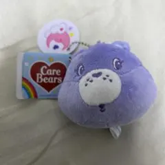 ケアベア　チャーム付きフェイスマスコットキーチェーン