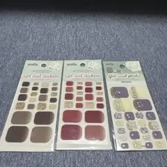 フットネイルステッカー 3パックセット