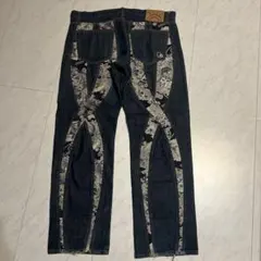 JUVENILE花柄刺繍デニムパンツ