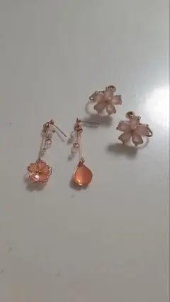 桜 ピアス イヤリングセット