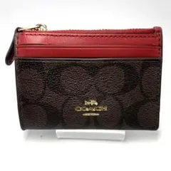 ★様専用　　美品　COACH カードケース レザー　ブラウン/レッド