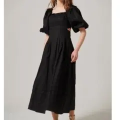 エステラケー　Sweetheart Linen Long Dress ブラックのサムネイル