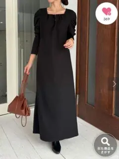 タグ付き未使用【CAPRICIEUX LE'MAGE】スクエアパフワンピース