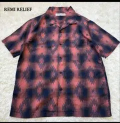REMI RELIEF オープンカラーシャツ オーバーサイズ M〜L相当 リネン