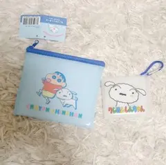 クレヨンしんちゃん ミニフラットポーチ 2点セット