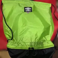 UMBRO アンブロ ナップサック 2層　蛍光グリーンのサムネイル