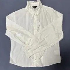 COMME CA ISH フリル付きシャツ 150A ホワイト