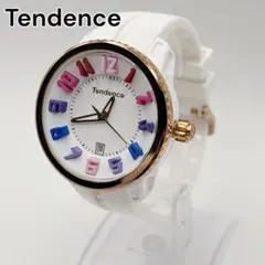 【稼働品】Tendence 腕時計 デイト ３針 白ゴールド TG930113Rのサムネイル