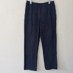 アルフレッドダナー ストレートパンツ XL相当 ネイビー 綿 ゆったりのサムネイル