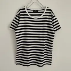 marimekko マリメッコ　ボーダー　Tシャツ　半袖　ブラックのサムネイル