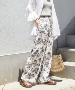FREAK'S STORE フラワー 総柄 プリント イージーパンツ