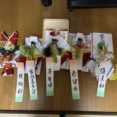 美品】結納品セット 敷物 水引細工 お祝い 飾り - メルカリ