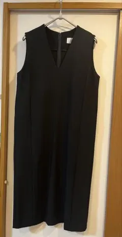 ソージュ　ウールライクジャンパースカート　チャコール M