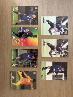 サッカー日本代表 カルビー トレーディングカード 7枚セット