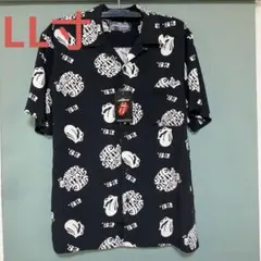 ザ ローリングストーンズ アロハシャツ レーヨン Lサイズ 新品タグ付き
