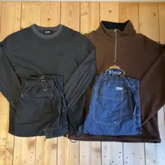 XLARGE ハーフジップ トレーナー パンツ 4点セット　まとめ売り