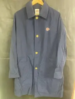 DANTON 40 サイズ　コットン　ステンカラー　コート　紺色　ネイビー