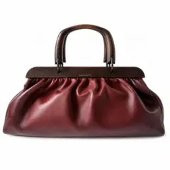 希少】GUCCI トムフォード期 ウッドハンドル レザーバッグ 美品 - メルカリ