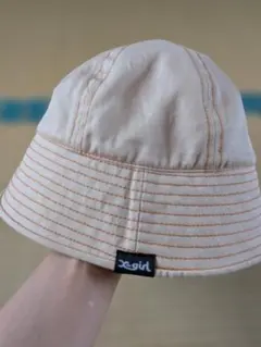 x-girl ストライプ バケットハット ワンサイズ