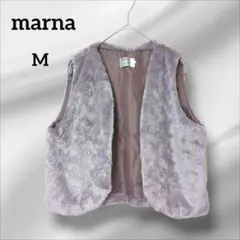 マーナ　ファーベスト ノースリーブ　グレー系　M