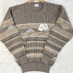 新品タグ付き ダンヒル ニット ヴィンテージ レトロ XL アーガイル 立体のサムネイル