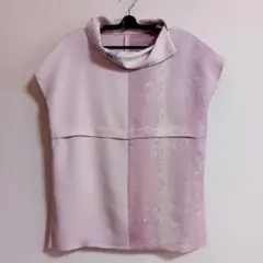 着物リメイク　タック　チュニック　ブラウス　ハンドメイド