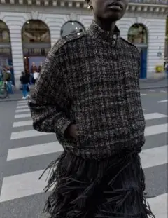 極美品✨セオリーリュクス BIG CHECK TWEED JUKINA ブルゾン - メルカリ