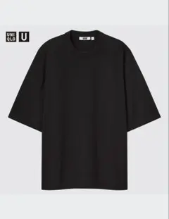 UNIQLO U オーバーサイズニットtシャツ 黒　L ユニクロユー　ユニクロu