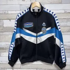 希少 Kappa ユヴェントス トラックジャケット DANONE 黒 青 XL