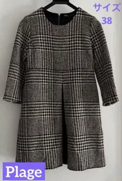 ワンピース チェック プラージュ Plage Aライン グレンチェック
