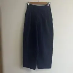 UNIQLOMARNIネイビー コーデュロイ ワイドパンツ