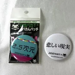 【公式バカT】バカんバッチ 缶バッジ 2.5次元 & 悲しい現実 2点セット