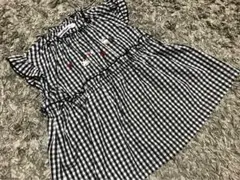 ファミリア　ギンガムチェック　チュニック　90
