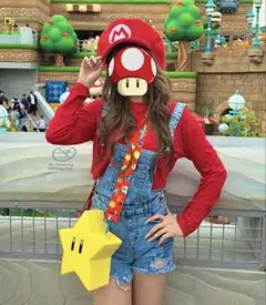 usj ユニバ ニンテンドー マリオ ルイージー帽子 スター ポップコーンバケツ