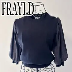 ⭐︎FRAY.I.D バルーンスリーブ ニット 人気カラーブラック黒 推し活