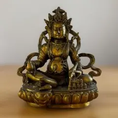 【財神】ジャンバラ・宝蔵神 ブロンズ像 15cm 風水 チベット仏教 金運 財神】ジャンバラ・宝蔵神 ブロンズ像 15cm 風水 チベット仏教 金運