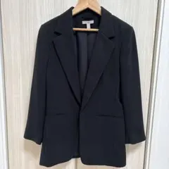 【H&M】レディース ジャケット 黒 ブラック 長袖 裏地付き