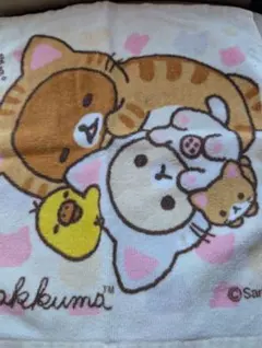 希少☆リラックマ ハンカチ 綿100% かわいい‪♡