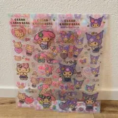 サンリオ クリアキャンディシール 3枚セット日焼けのサムネイル