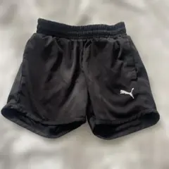 美品PUMA ブラック ハーフパンツ 150
