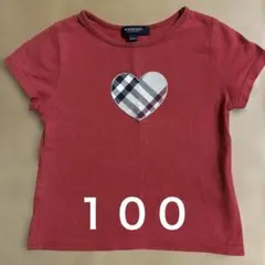 BURBERRY LONDON バーバリーハートTシャツ 100A レッド　赤のサムネイル