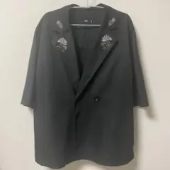 HARE ラペルシシュウシャツジャケット ブラック Mサイズのサムネイル