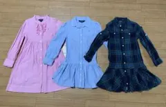 ※みるみ様専用　Ralph Lauren キッズワンピース3点セット 120㎝